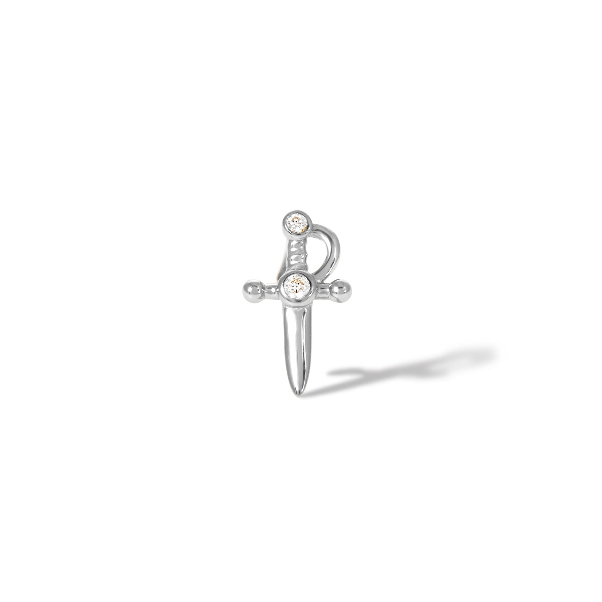 Freya sterling silver stud earring