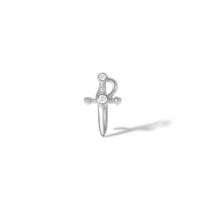 Freya sterling silver stud earring
