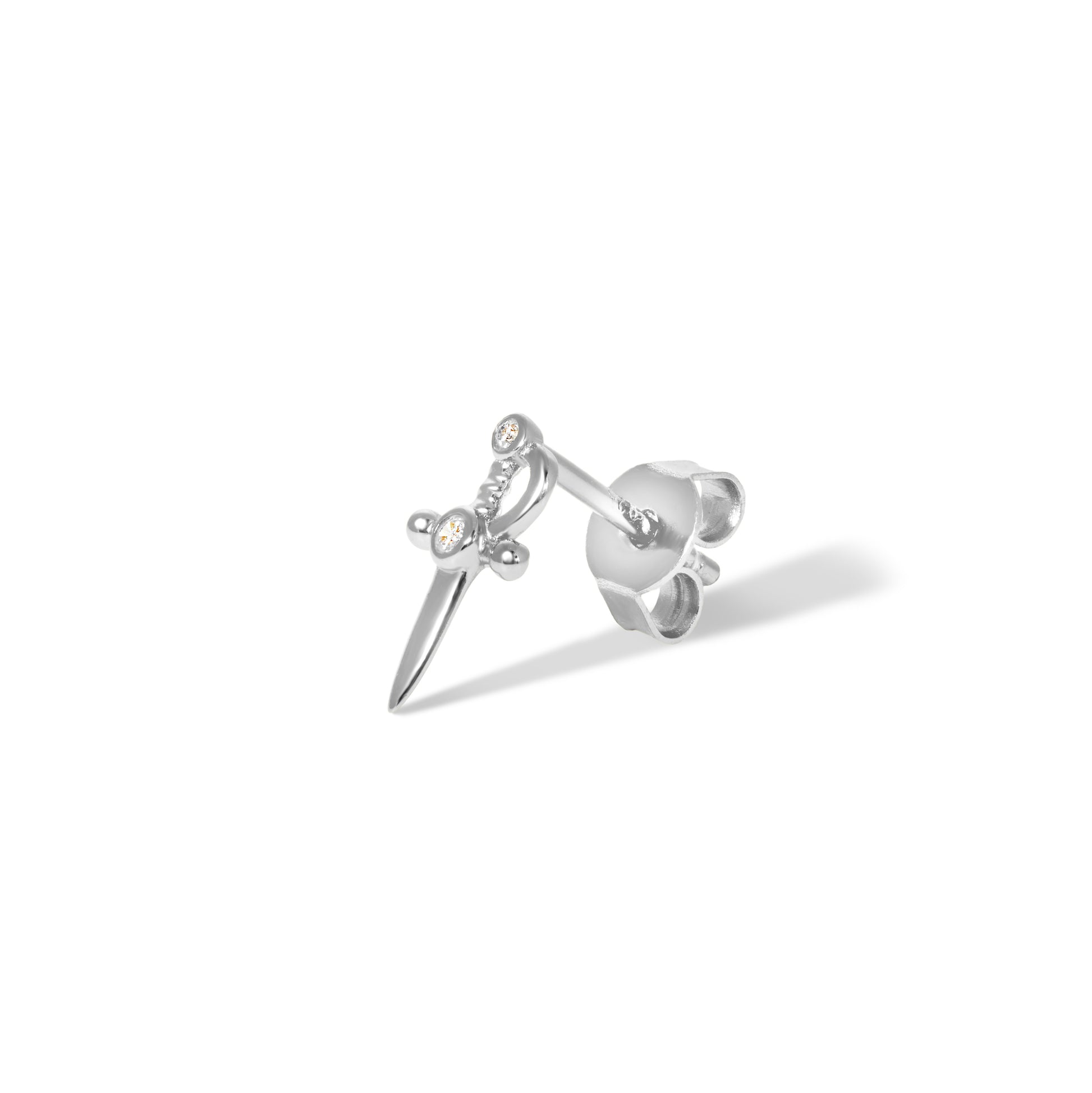 Freya sterling silver stud earring