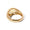 Simple pave gold vermeil signet ring