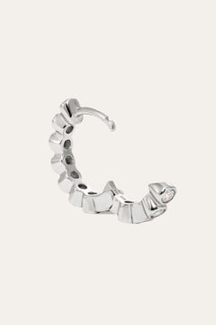 Lola 11 mm sterling silver huggie