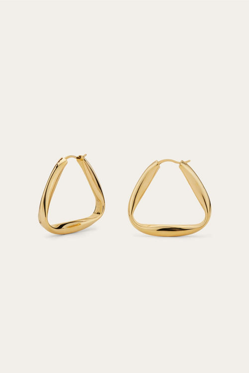 Loulou gold vermeil hoops