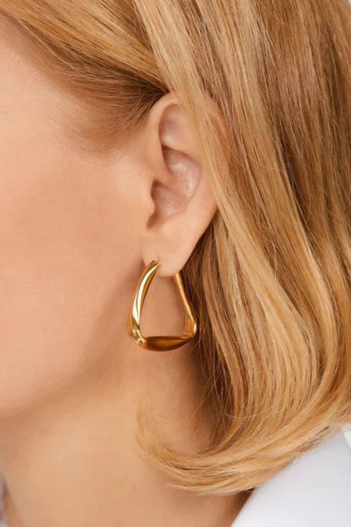 Loulou gold vermeil hoops