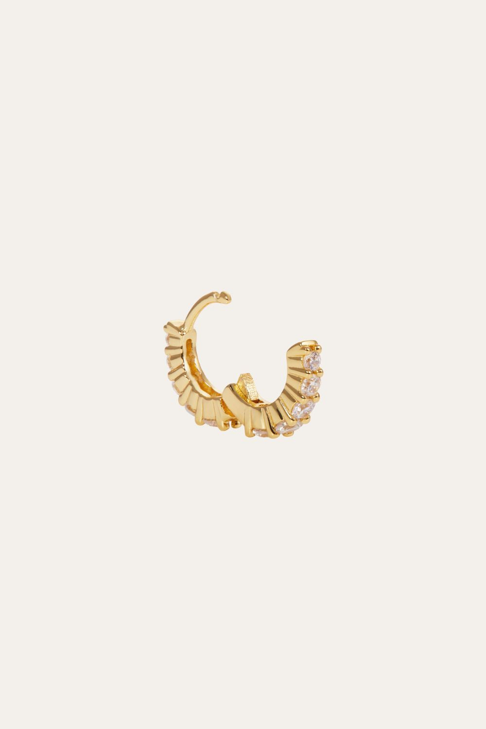 Mini Gala 6.5mm gold vermeil huggie