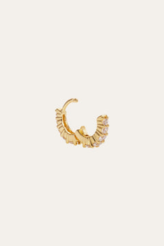 Mini Gala 6.5mm gold vermeil huggie