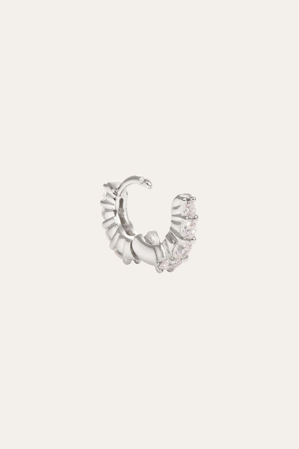 Mini Gala 6.5mm sterling silver huggie