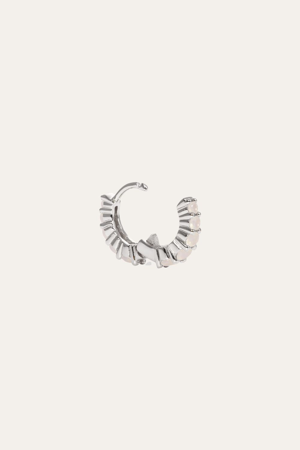 Mini Gala 8.5mm sterling silver huggie