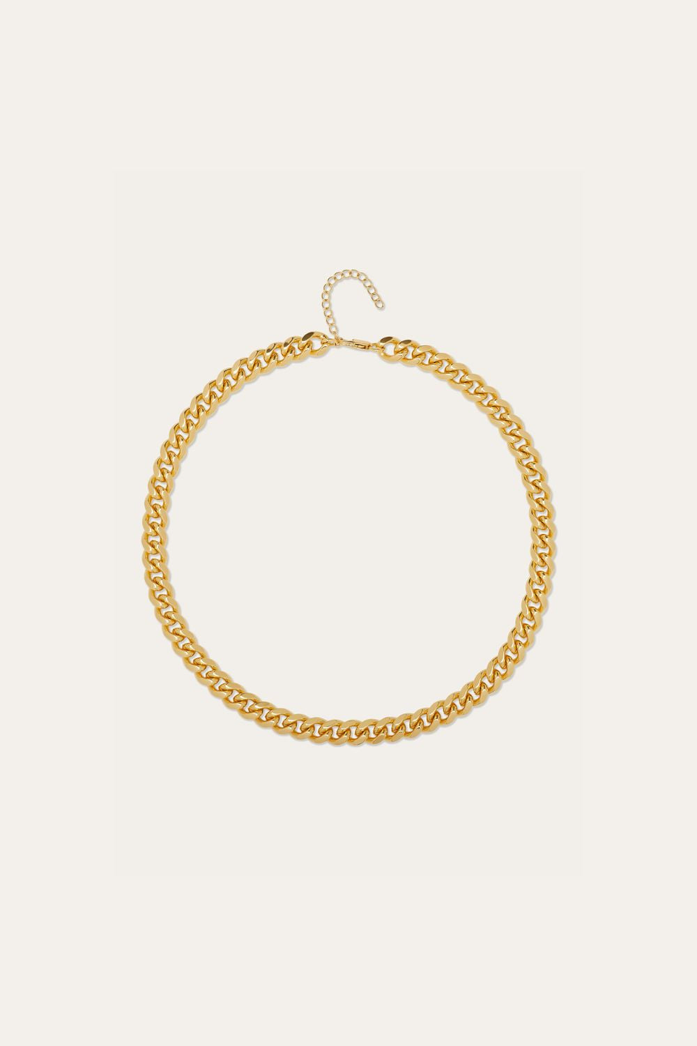 Large Catena gold plated necklace