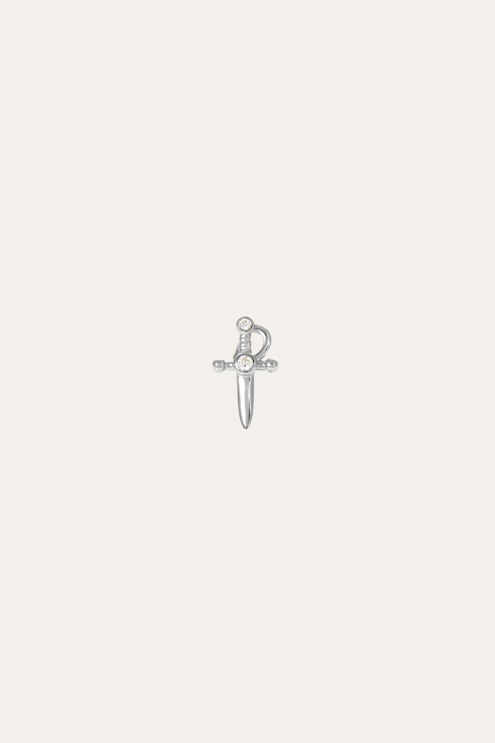 Freya sterling silver stud earring (ball screw)