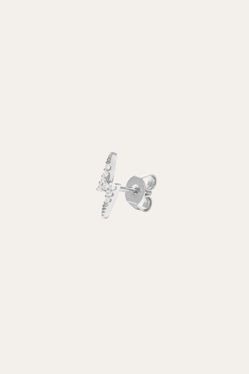 Bolt sterling silver stud