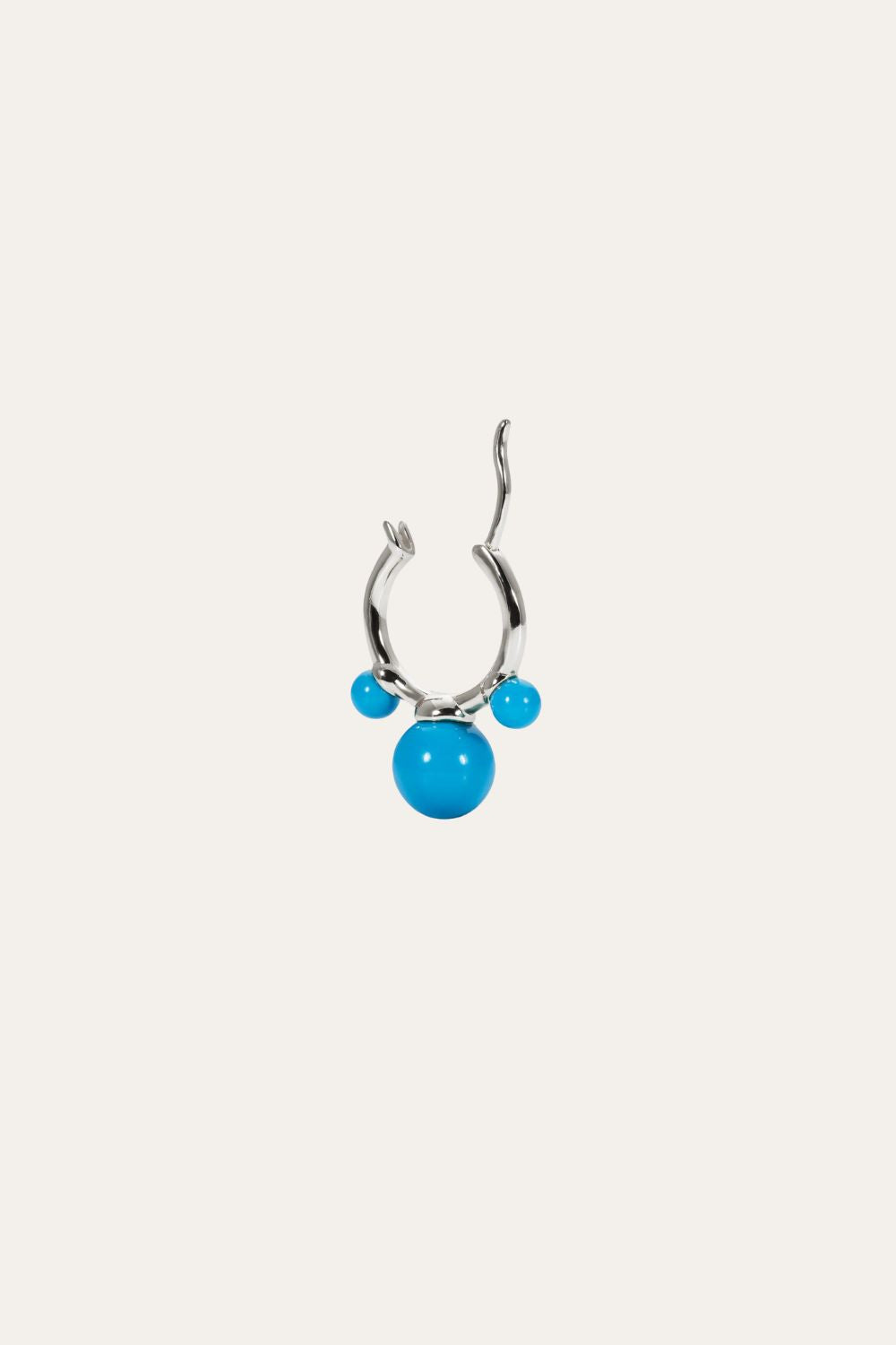 Maya turquoise sterling silver earring