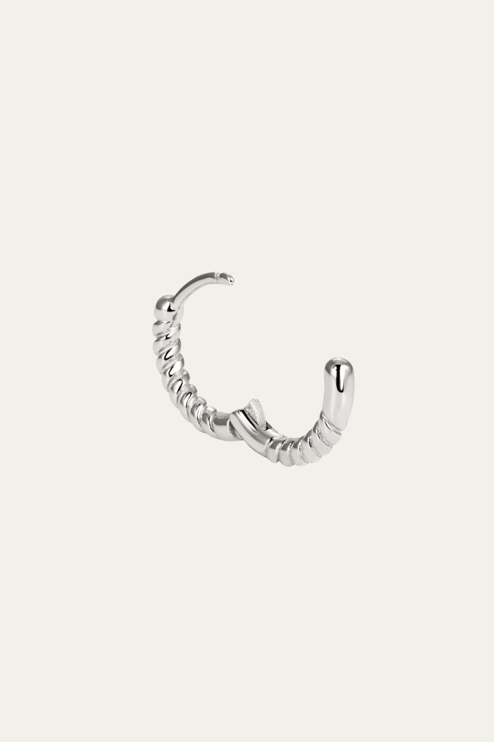 Speira 11mm sterling silver huggie