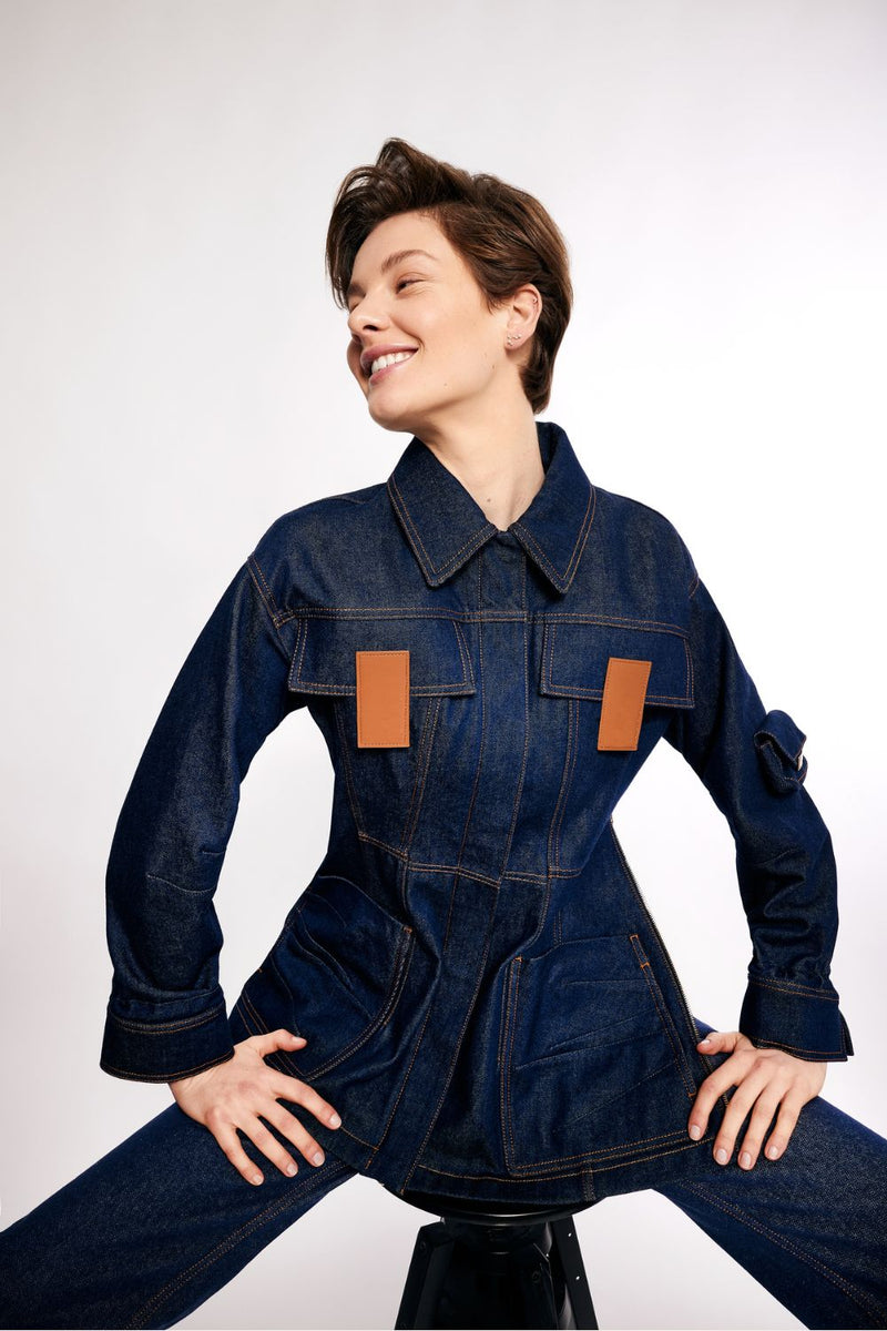 Vee gold vermeil stud (ball screw)