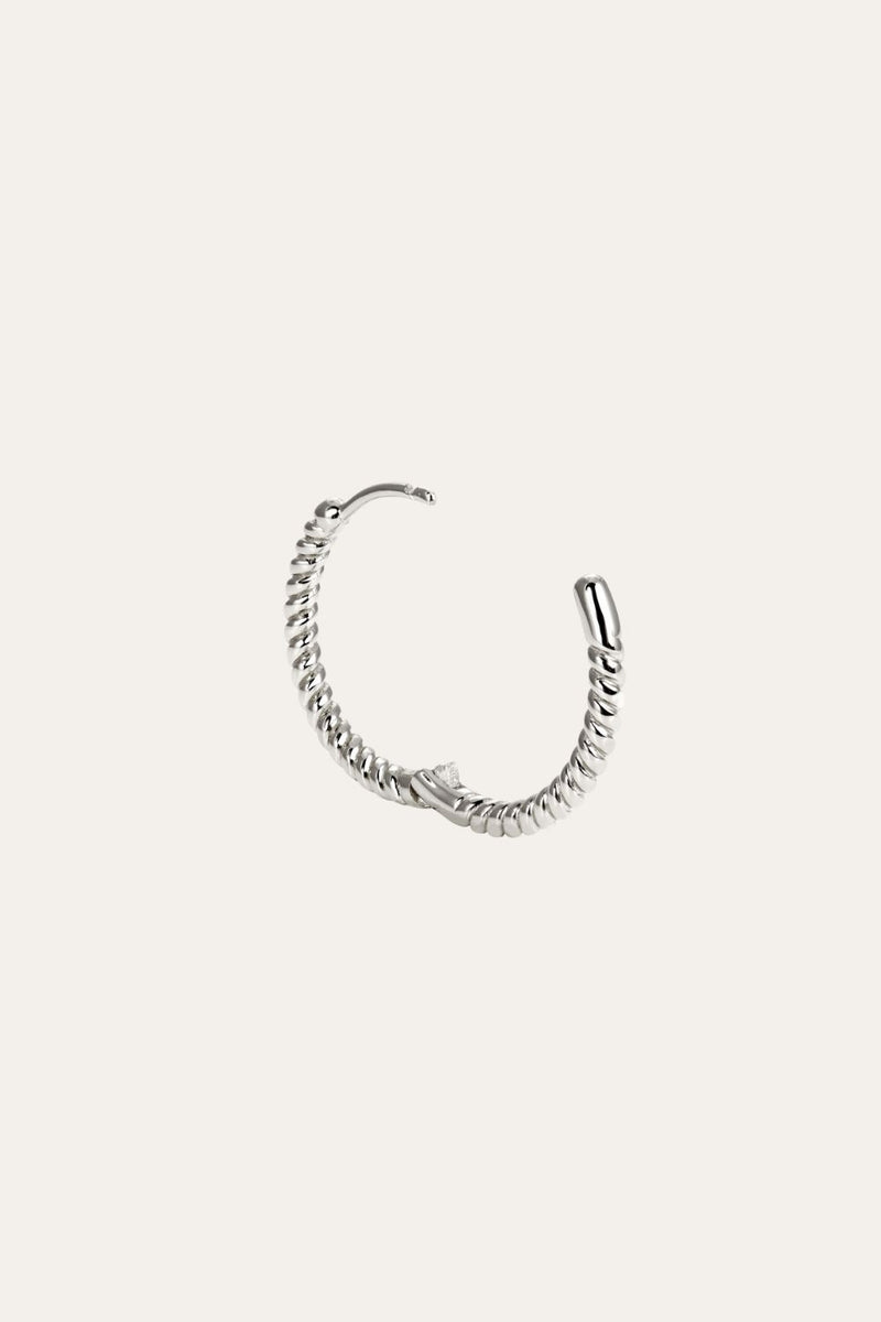Speira 18mm sterling silver mini hoop