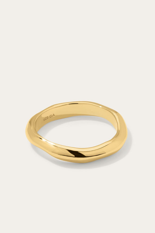 Kyma band gold vermeil ring