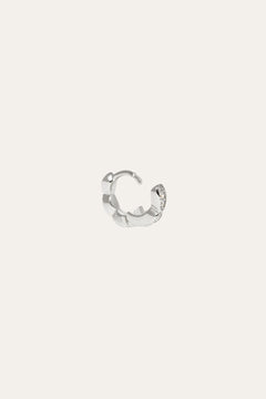 Tasha 6.5 mm sterling silver huggie