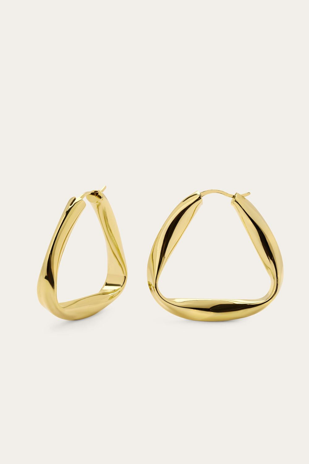 Super Loulou gold vermeil hoops