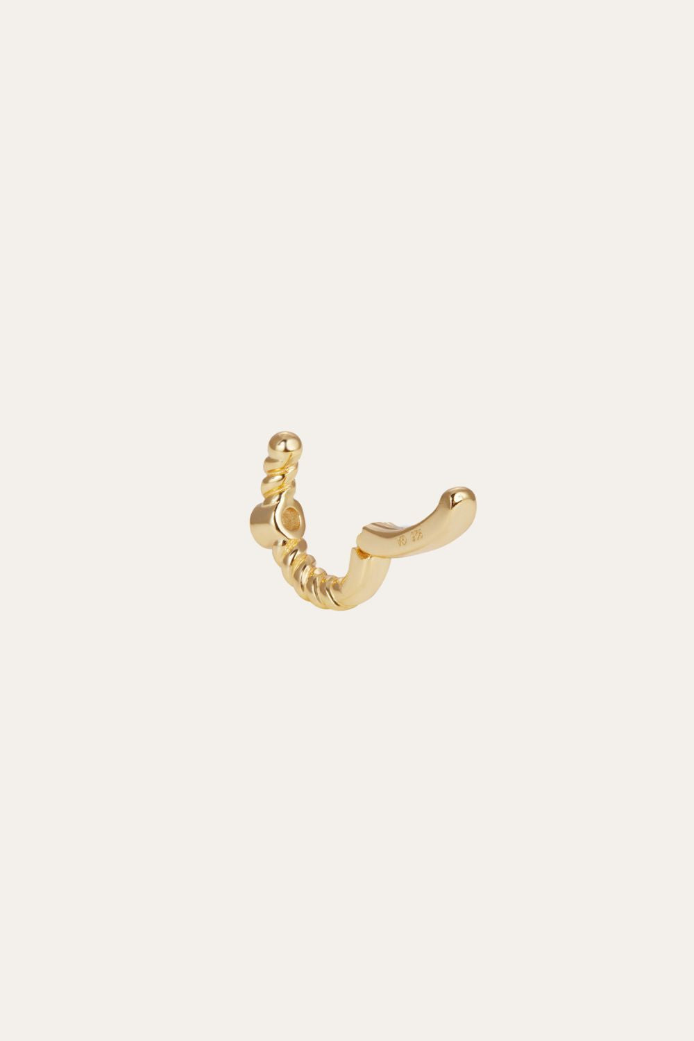 Speira round cz gold vermeil ear cuff