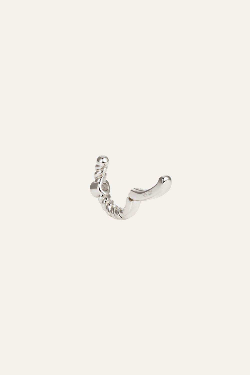 Speira round cz sterling silver ear cuff