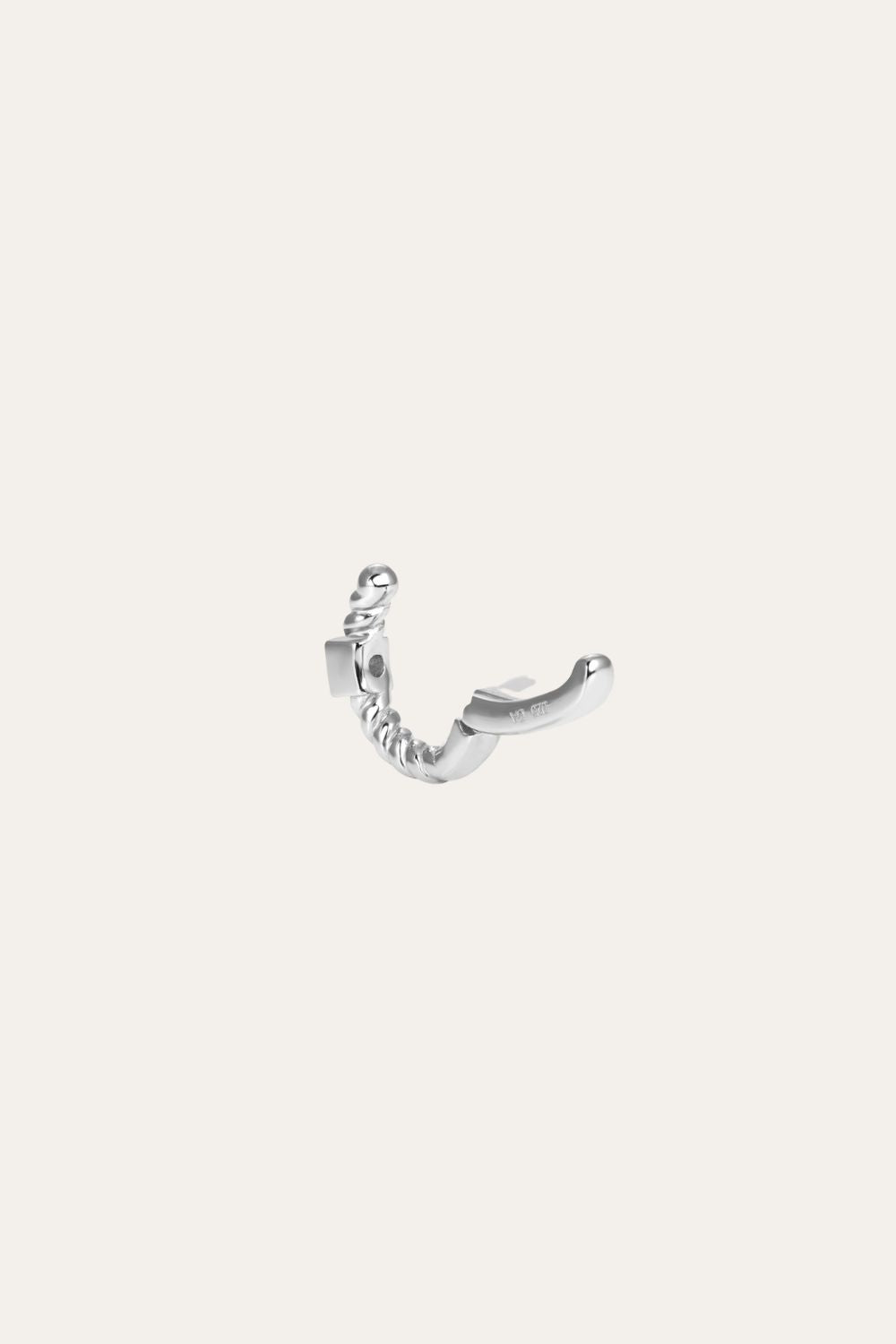 Speira square cz sterling silver ear cuff