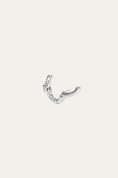 Speira square cz sterling silver ear cuff