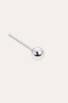 Chevron sterling silver stud (ball screw)