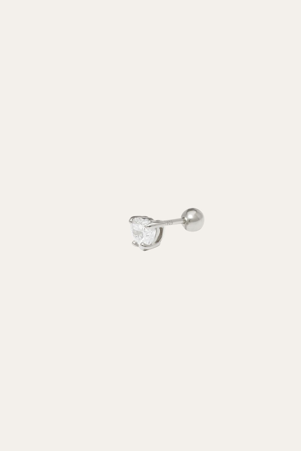 Fiona sterling silver stud (ball screw)