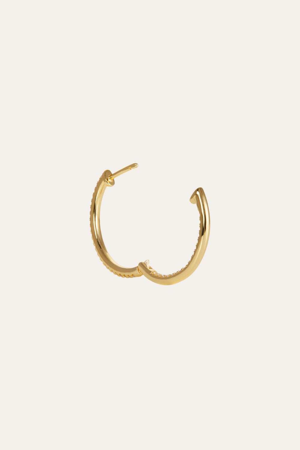 Inside-Out 22 mm gold vermeil hoop