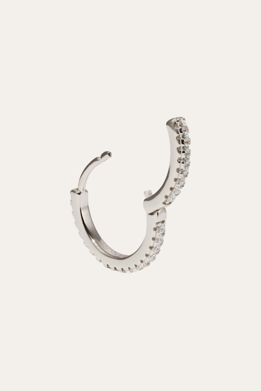 11 mm sterling silver huggie