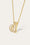 Gothic Initial Gold Vermeil Necklace