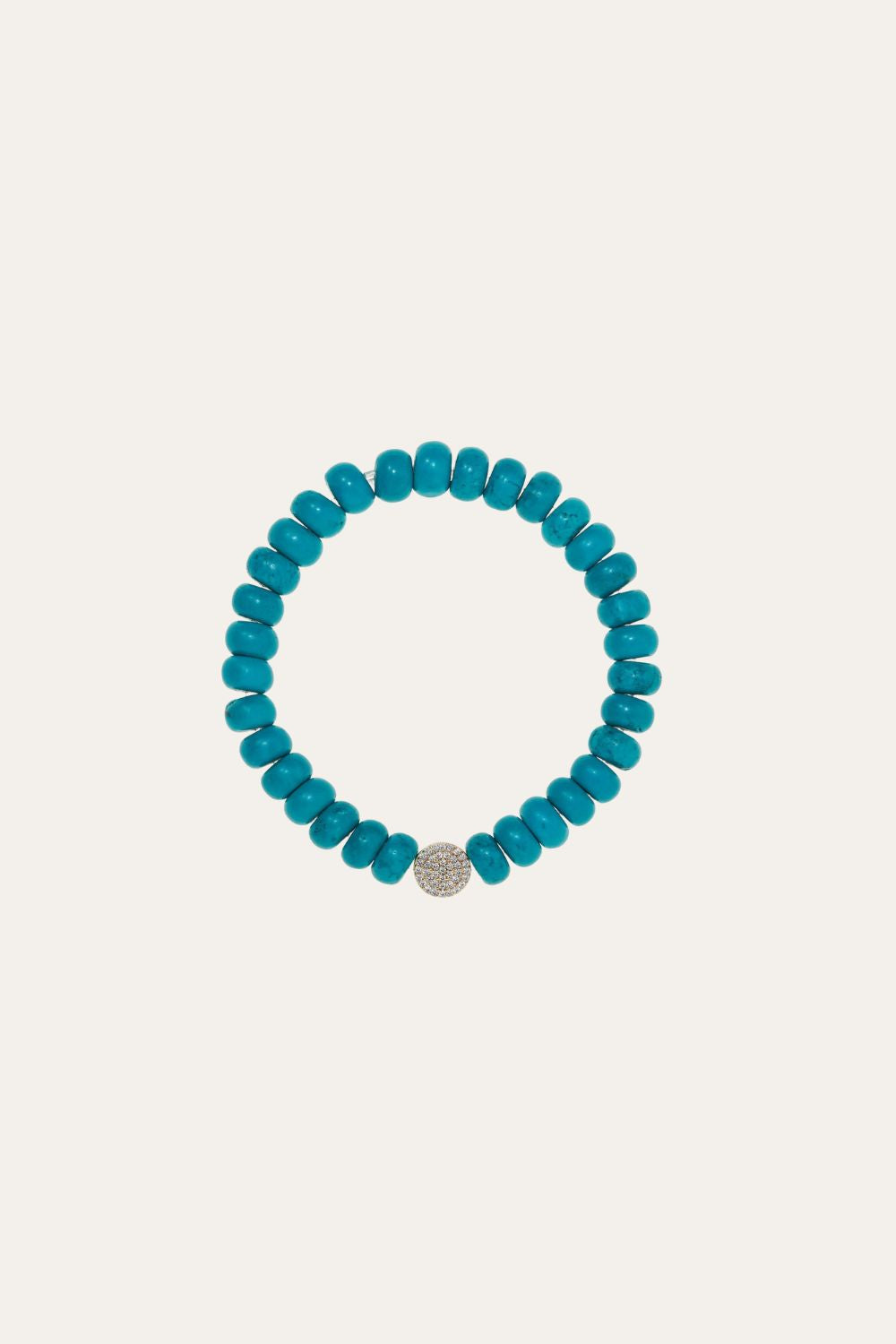 8,3 mm turquoise bead bracelet