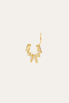 Ziggy gold vermeil huggie