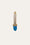 Cone turquoise gold vermeil huggie
