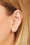 Double bar gold vermeil stud earring