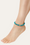 8,3 mm turquoise anklet