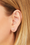 "True Love" double dot gold vermeil stud earring