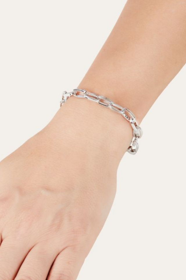 Cara silver plated chain anklet/bracelet