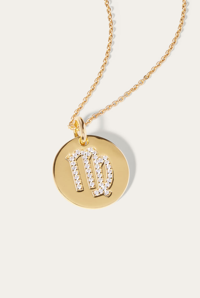 Virgo gold vermeil necklace