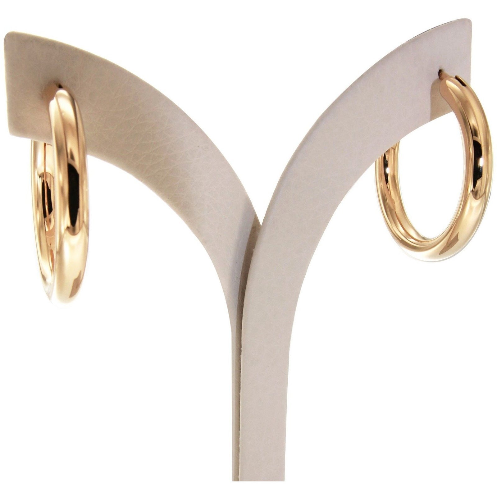 everyday gold hoop earrings durable brass base thick gold plating